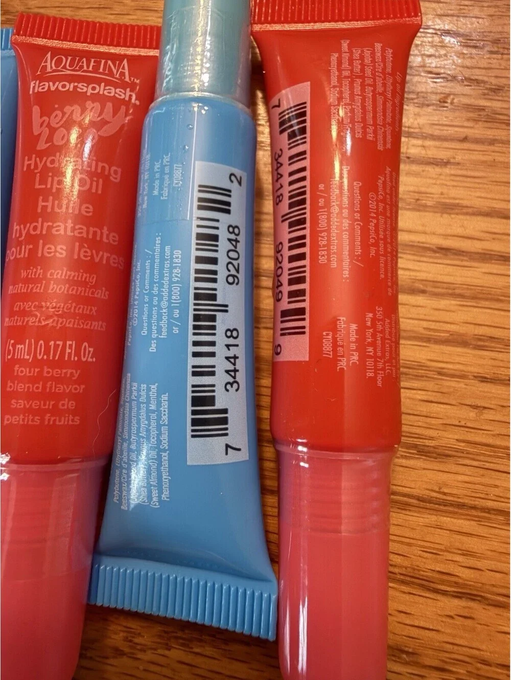 6 Aquafina Flavor, Splash, Hydrating Lip Oil